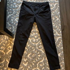 Black Slim Fit ABC pants.